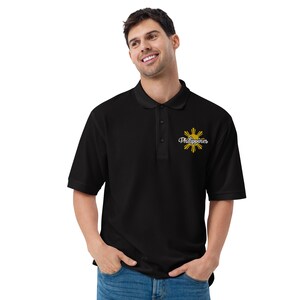 Philippines Embroidery, Men's Premium Polo, Made in USA