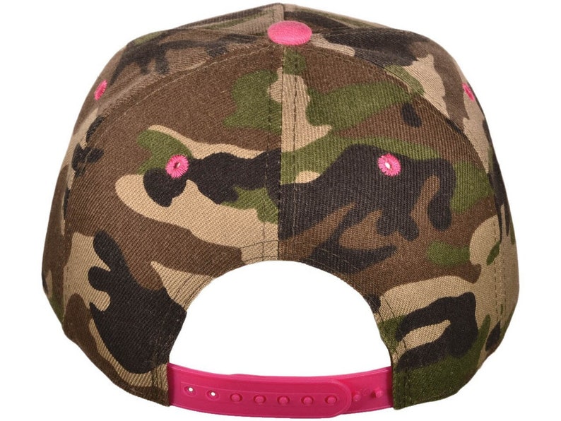 Original Snapback Hats PINK CAMO image 5