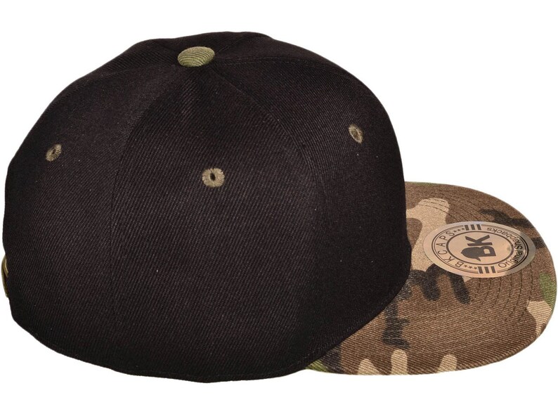 Original Snapback Hats CAMO BLACK image 4