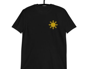 philippinen Stickerei, Kurzarm Unisex T-Shirt, hergestellt in den USA