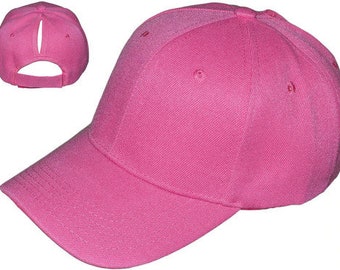 Ponytail Baseball Hats (Pink)