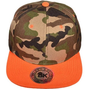 Casquettes Snapback originales ORANGE CAMO image 2