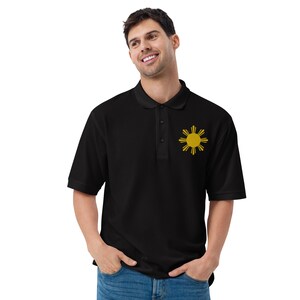 Philippines Embroidery, Men's Premium Polo, Made in USA