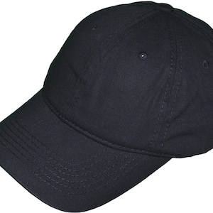 Dad Hats Unisex Cotton Polo Unstructured Low Profile Baseball Black Caps image 1