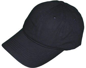 Dad Hats - Unisex Cotton Polo Unstructured Low Profile Baseball (Black) Caps