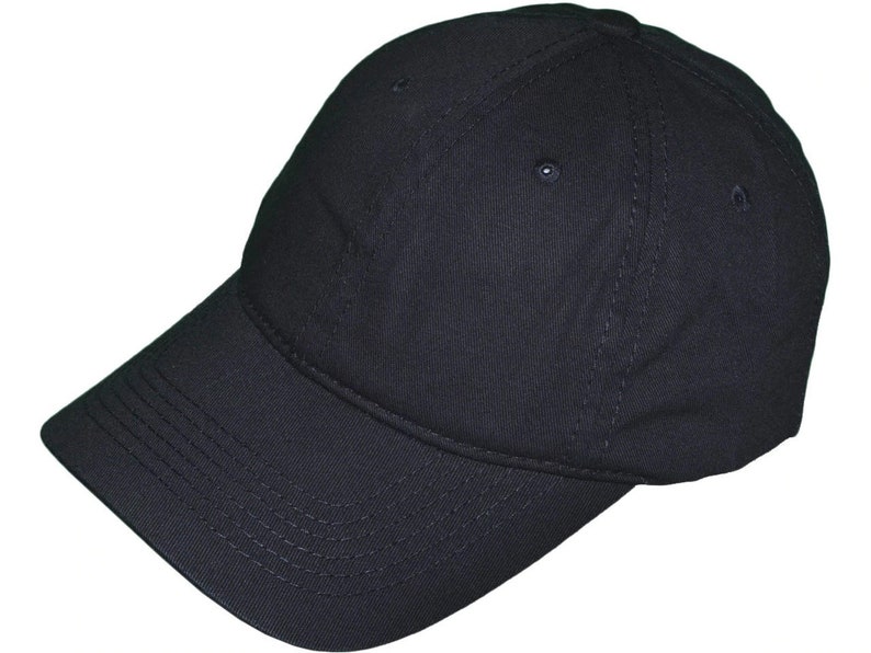 Dad Hats Unisex Cotton Polo Unstructured Low Profile Baseball Black Caps image 1