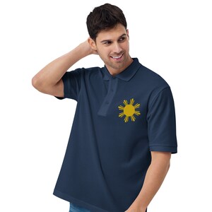 Philippines Embroidery, Men's Premium Polo, Made in USA