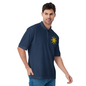 Philippines Embroidery, Men's Premium Polo, Made in USA