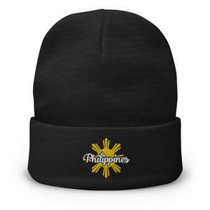 Philippines, Embroidered Beanie, Made in USA