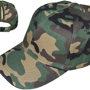 Pferdeschwanz Baseball Mützen (Camo)