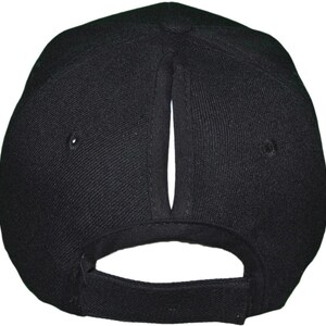 Ponytail Baseball Hats Black image 2