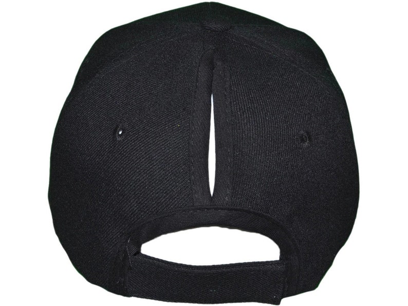 Ponytail Baseball Hats Black image 2