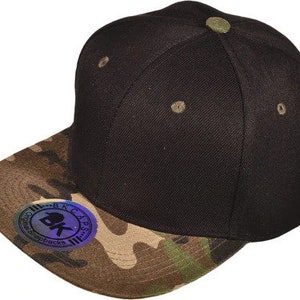 Casquettes Snapback originales CAMO NOIR image 1