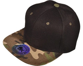 Original Snapback Hats | CAMO | BLACK