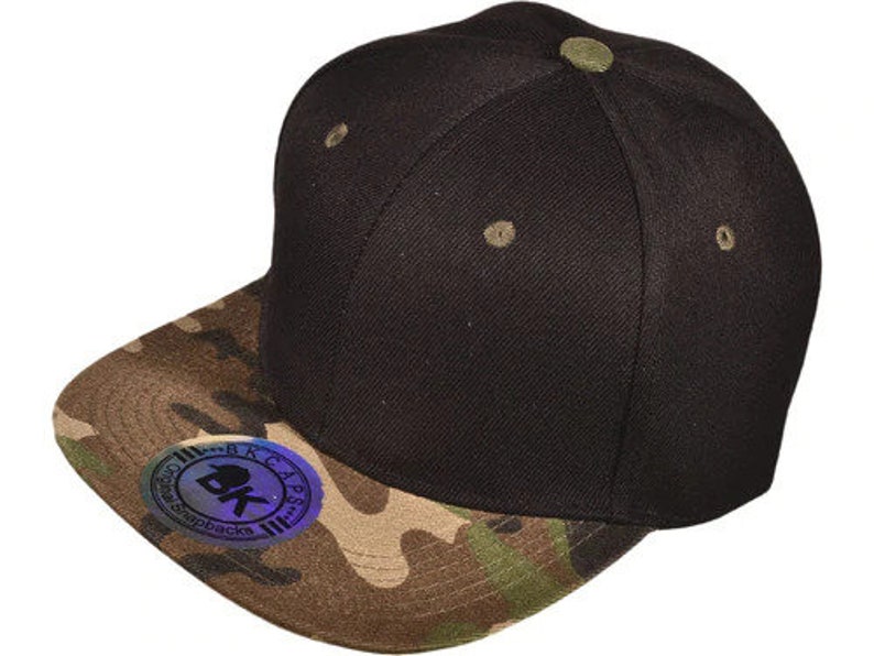 Casquettes Snapback originales CAMO NOIR image 1