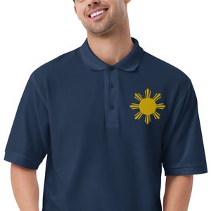 Philippines Embroidery, Men's Premium Polo, Made in USA