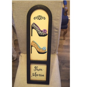 Shoe Mania Wall Hanger - Designed by Lonna Lamb and  handpainted by Tammy Roberds