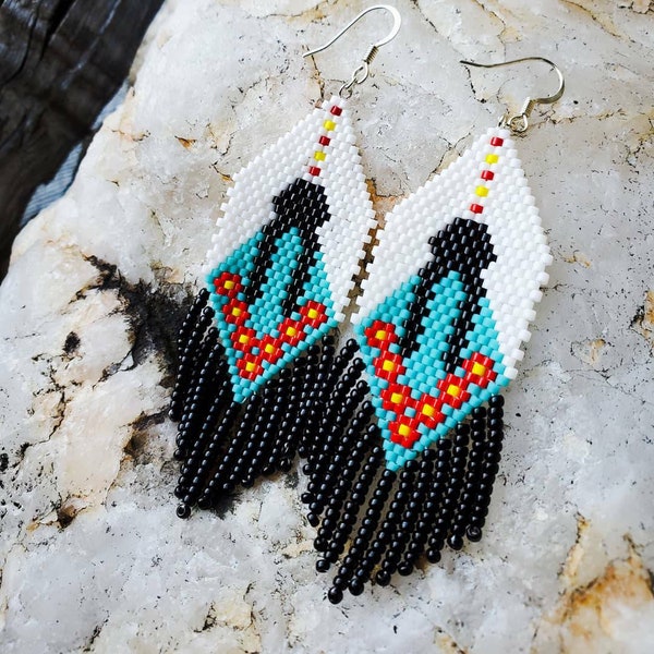 MMIW Native American Beaded Earrings