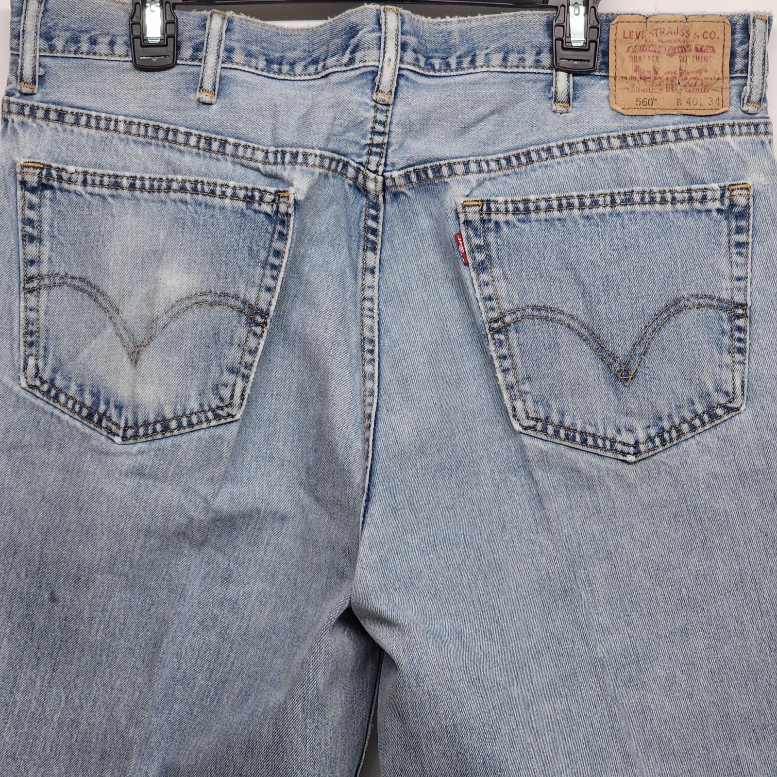 Vintage Levi's 560 Comfort Fit Jeans, 90s Blue Denim, 40x34 - Etsy