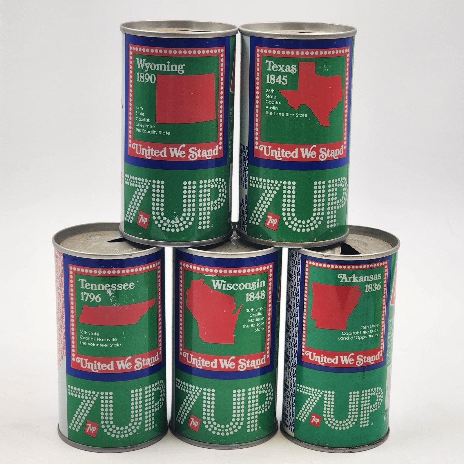 ☆ビンテージ☆セブンアップ　カタカナ　レトロ　アドバタイジング 7up Can Vintage - Etsy Canada