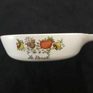 Corning Ware Spice Of Life Skillet P83B Sauce Pan 6.5" Vintage Le Persil Baking