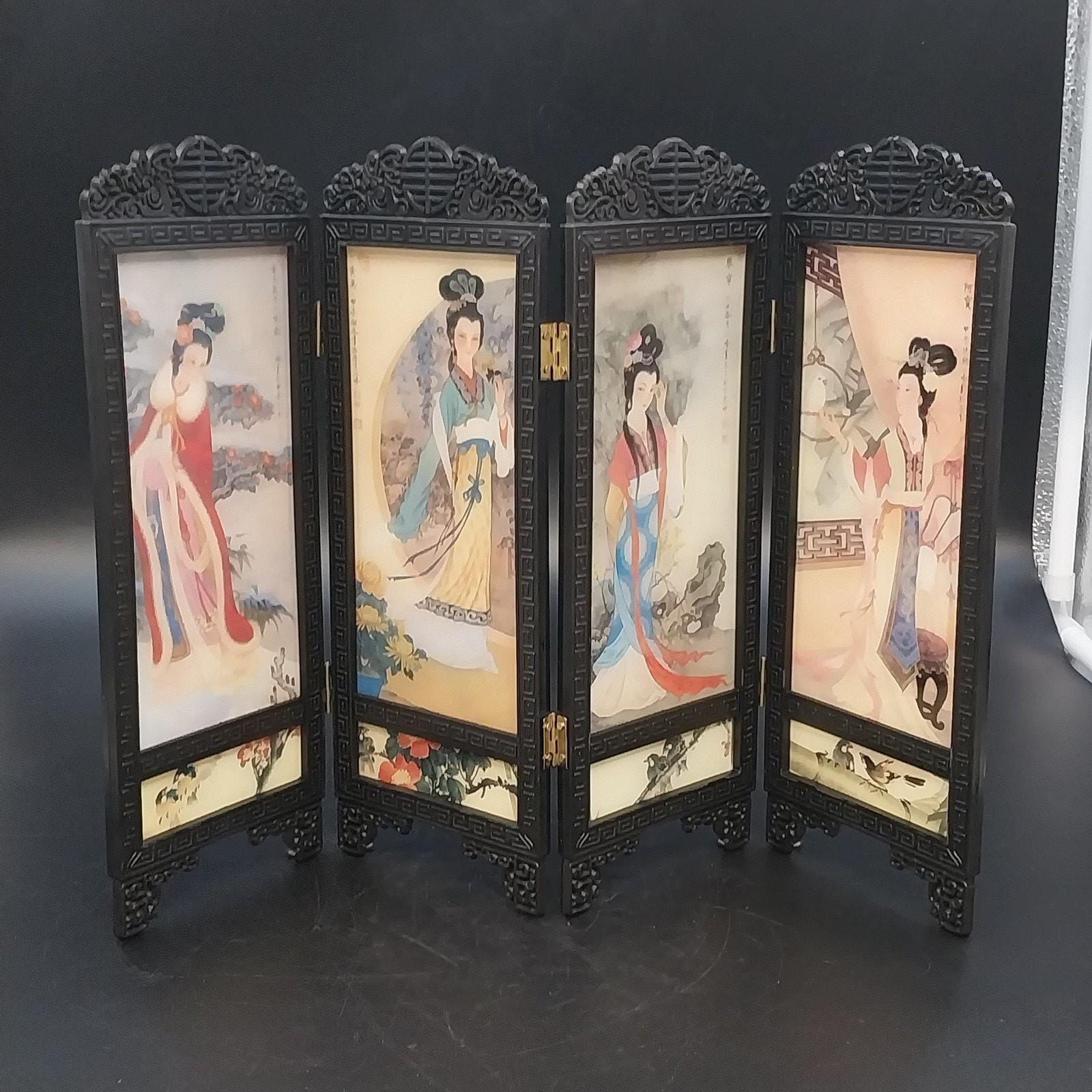 Mini Chinese Folding Screen - Etsy