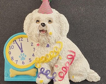 Bichon Frisé-Hunde-Kühlschrankmagnete, Acryl, Magnetisch