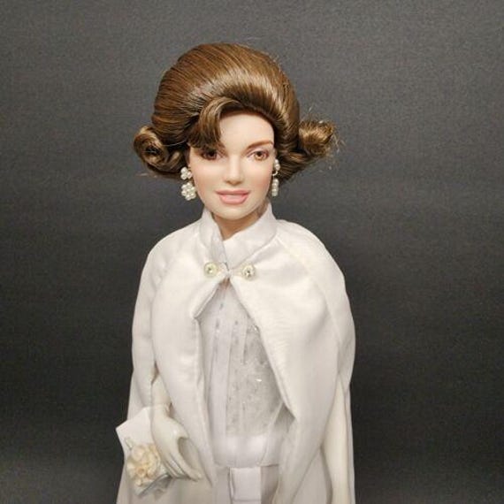 Jacqueline Kennedy Inaugural Ball Porcelain Portrait Doll by