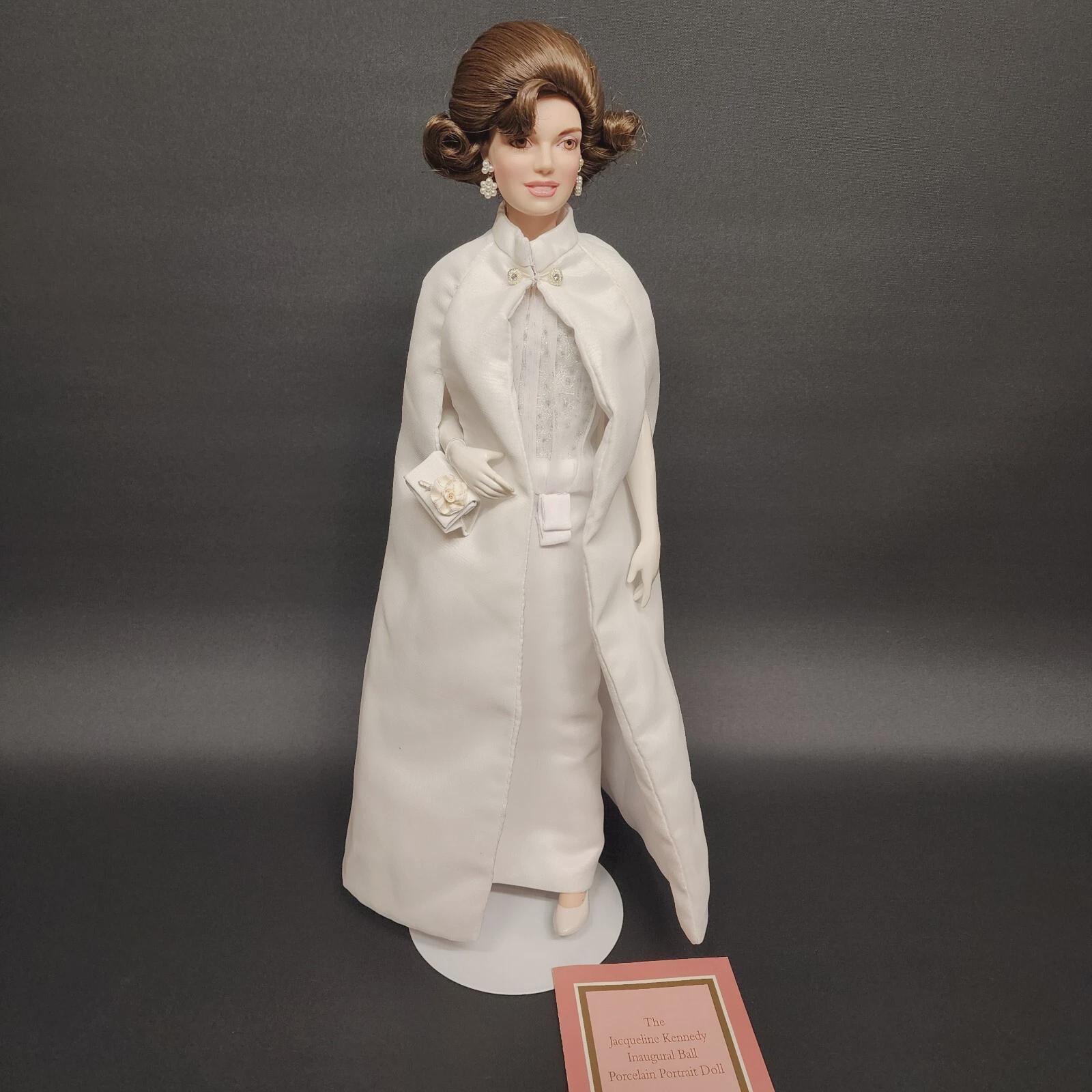 Jacqueline Kennedy Inaugural Ball Porcelain Portrait Doll by