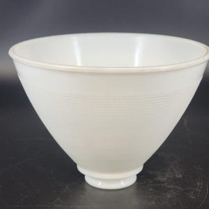 Weiß Milchglas Torchiere Shade Waffelmuster 8-Zoll-Lampen-Diffusor Vintage-Beleuchtung Dekor