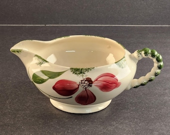 Salsiera vintage in ceramica Blue Ridge Beth White di Southern Potteries