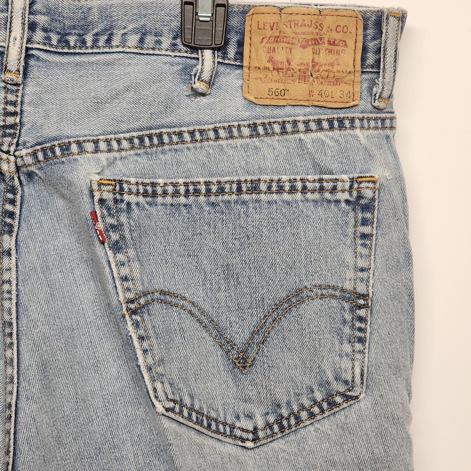 Vintage Levi's 560 Comfort Fit Jeans, 90s Blue Denim, 40x34 - Etsy