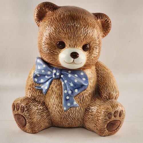 Country Bear Ceramic Cookie Jar 10.5
