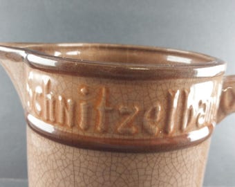 1930年代のヴィンテージドイツ製シュニッツェルバンクビールピッチャー