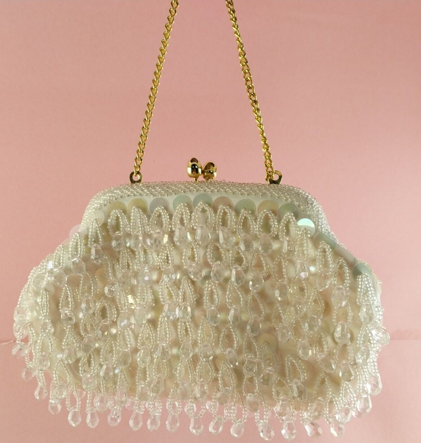 ⭐︎Antique hongkong made ビーズ bag