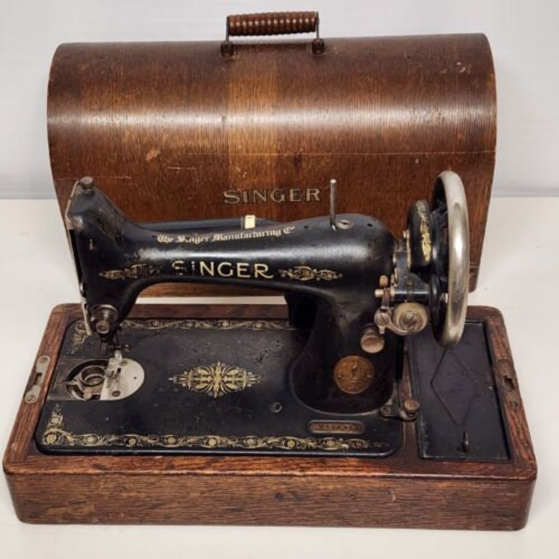 1922 Singer Sewing Machine Model 99K Bentwood Case Locks No Etsy