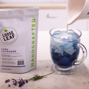 Lush Lavender Soothing Herbal Tea- All Natural Lavender Organic Loose Leaf Tea