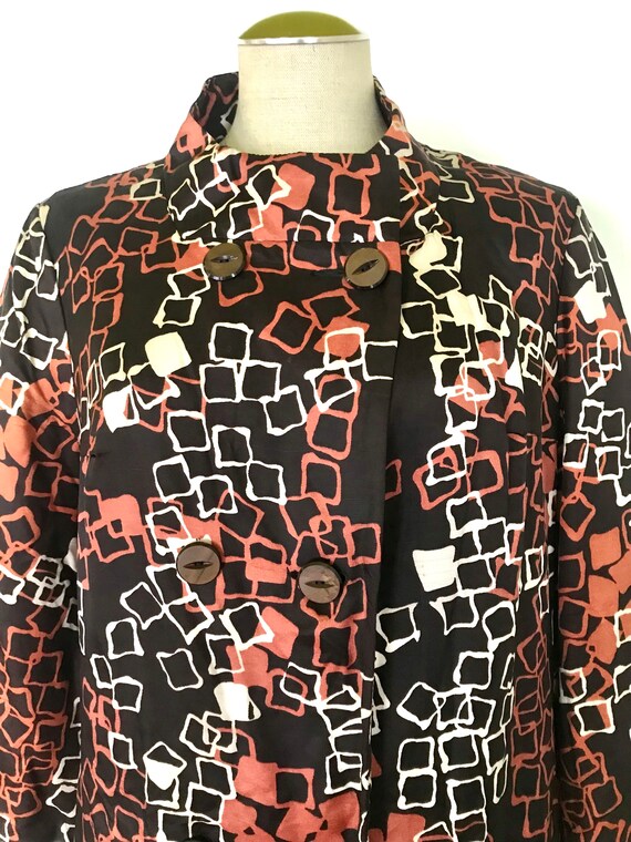 Vintage 1950s Printed Coat Jacket - image 3