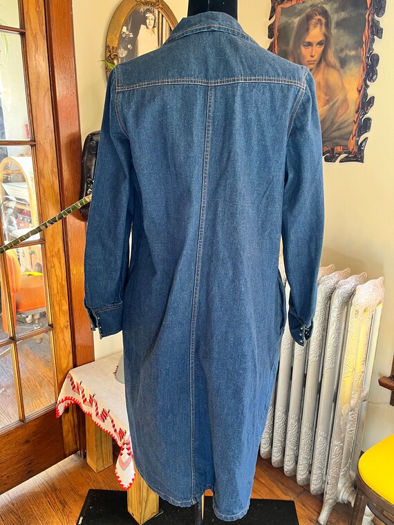 Vintage Sears denim dress jacket duster - image 4