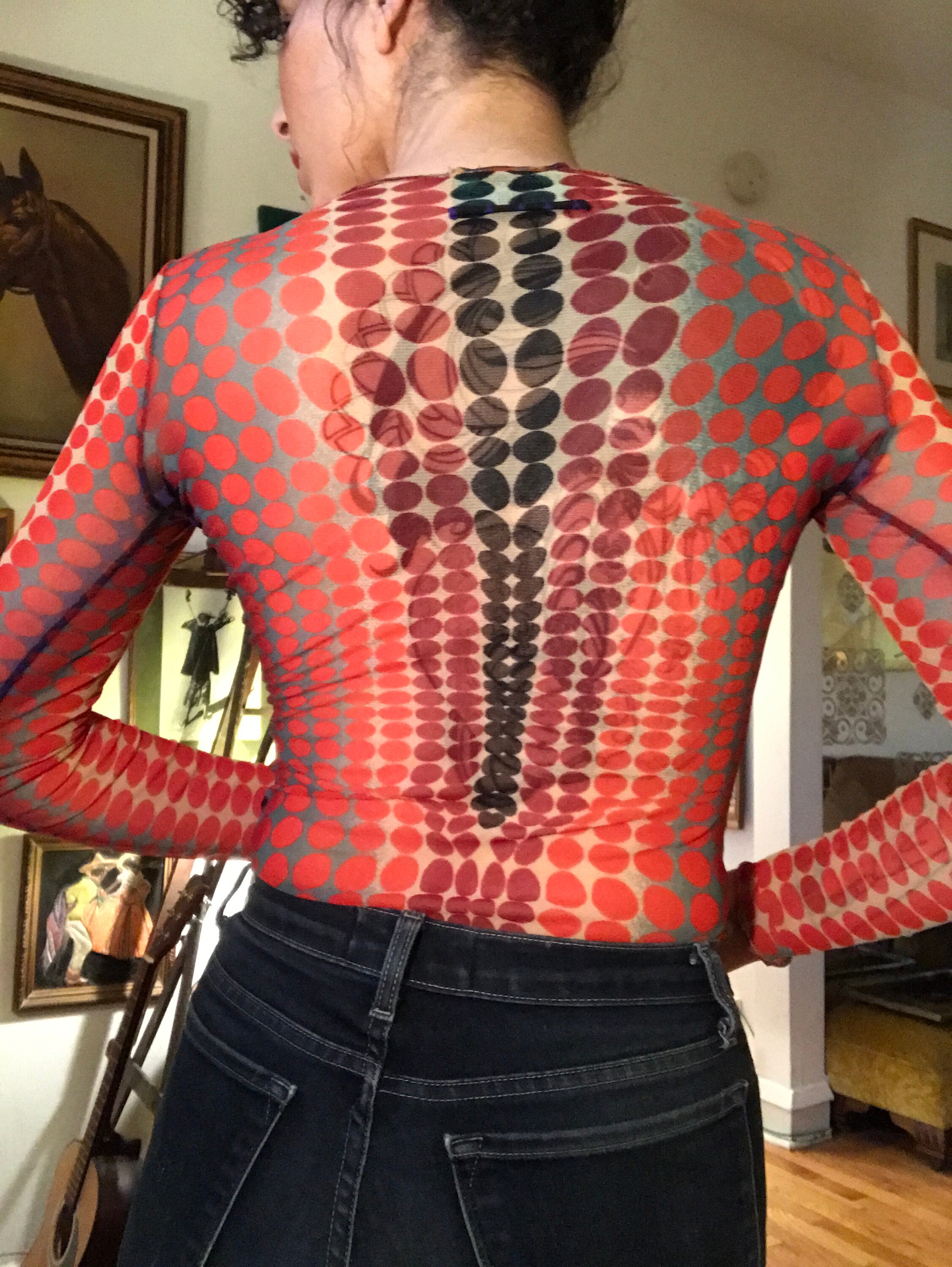 Vintage Rare 90's Jean Paul Gaultier Cyber Dot Mesh Top | Etsy