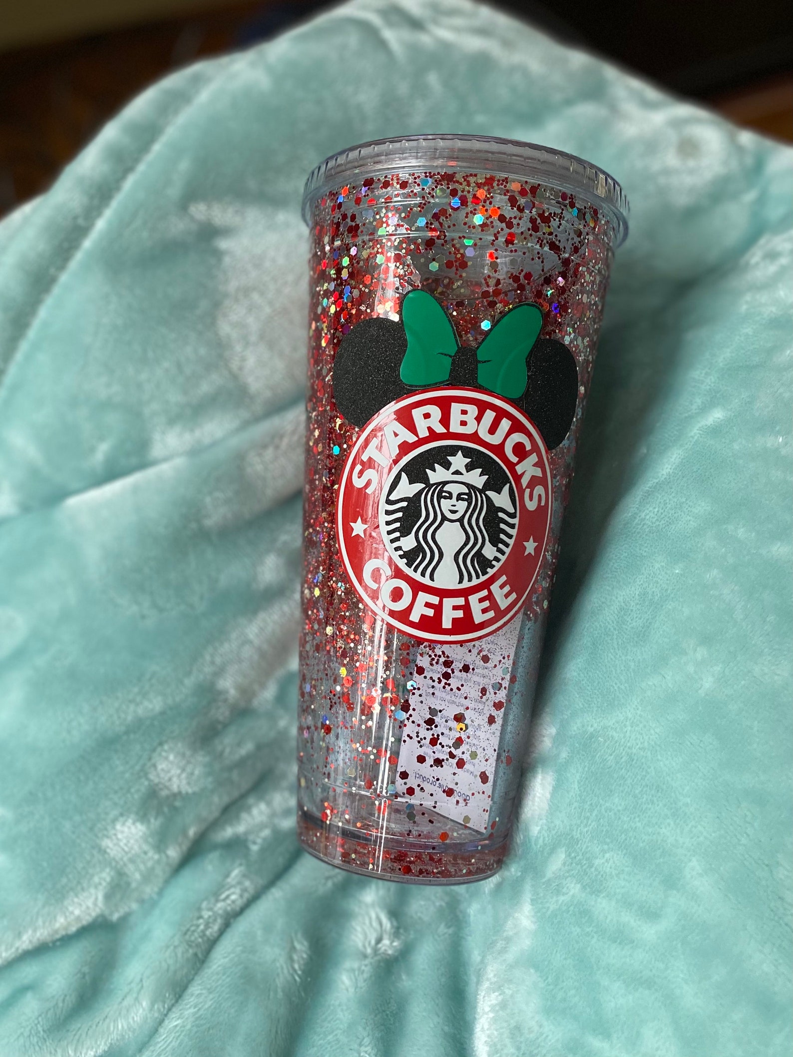 Starbucks Inspired Christmas Cup// Snow Globe Cup// 32oz Cup Etsy UK