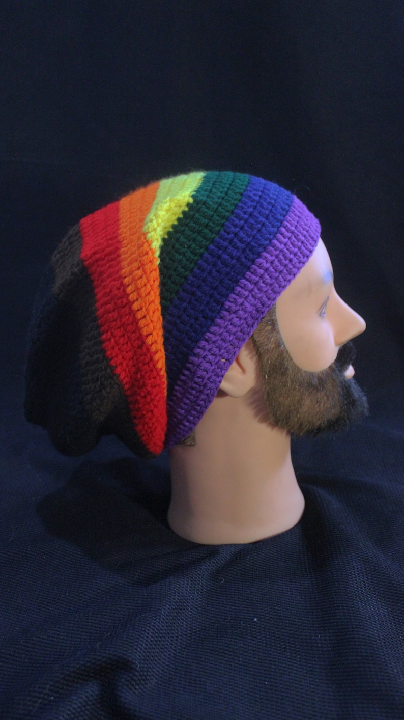 Philadelphia Pride flag long beanie