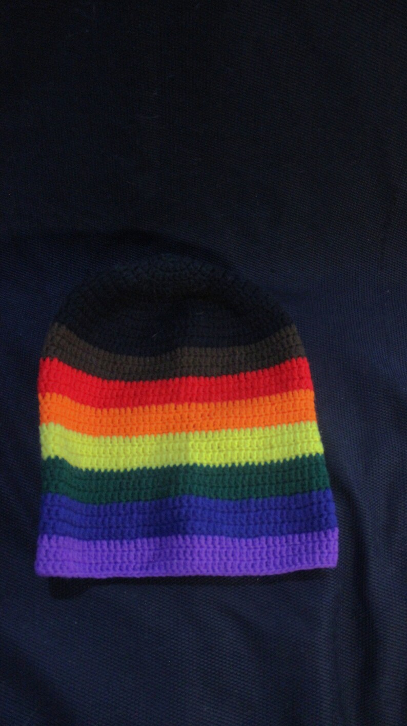 Philadelphia Pride flag long beanie