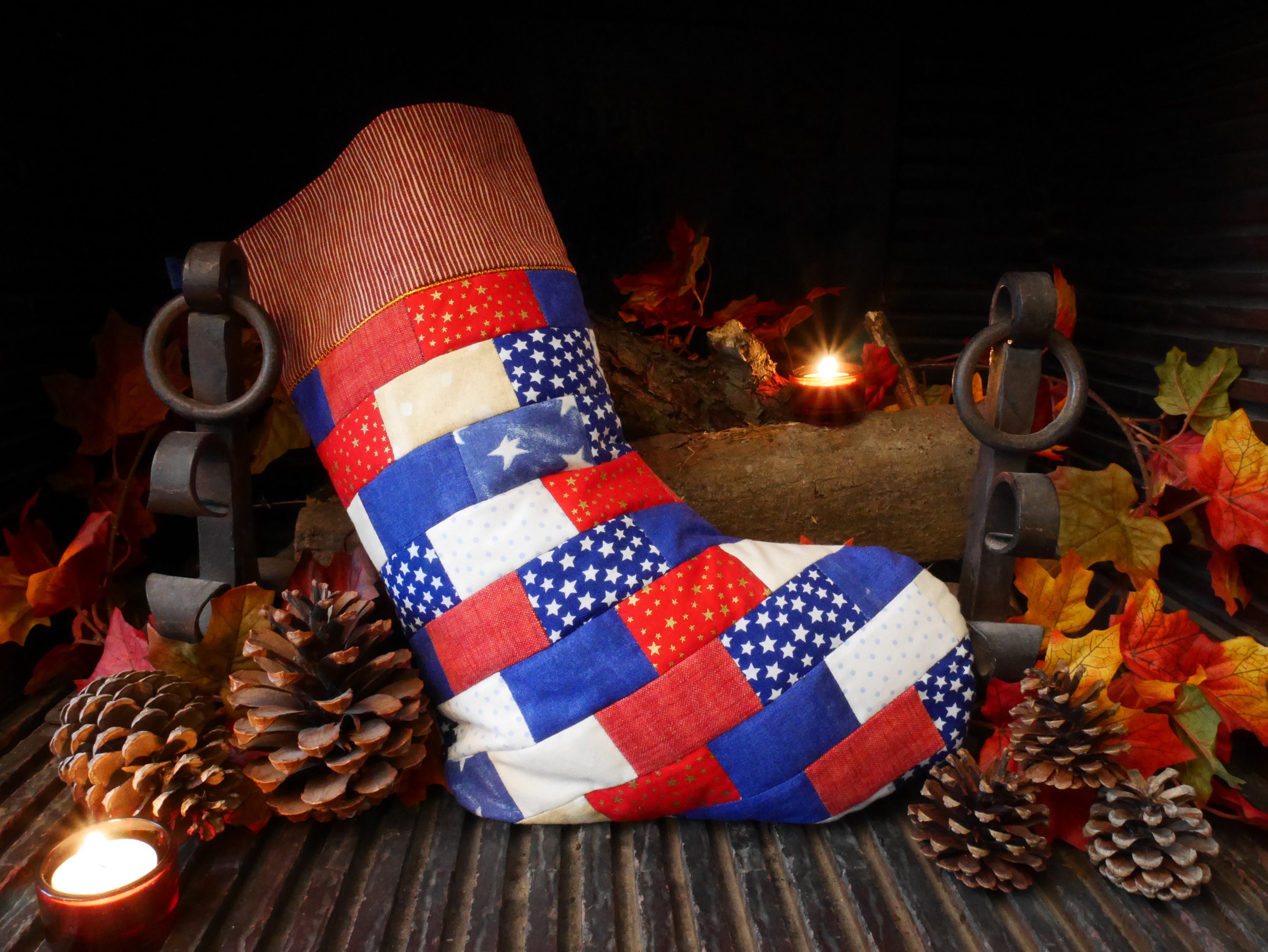 Bas de Noël Étoiles Mur