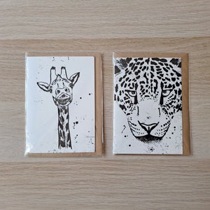 Greeting Cards Set of 6 African Animals image 4