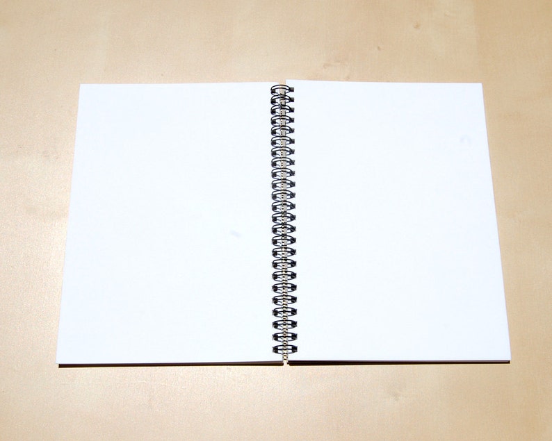 Rose Notebook/Sketchbook Wire Bound Blank pages image 2