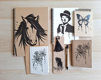 Boxed Stationery Set - Notebook/Sketchbook Gift Pack - Mixed Set