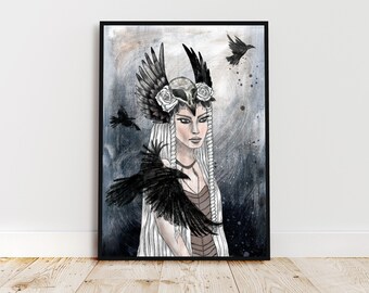 The Raven Princess Art Print