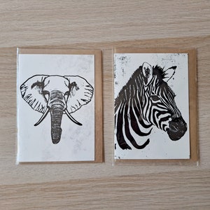 Greeting Cards Set of 6 African Animals image 3