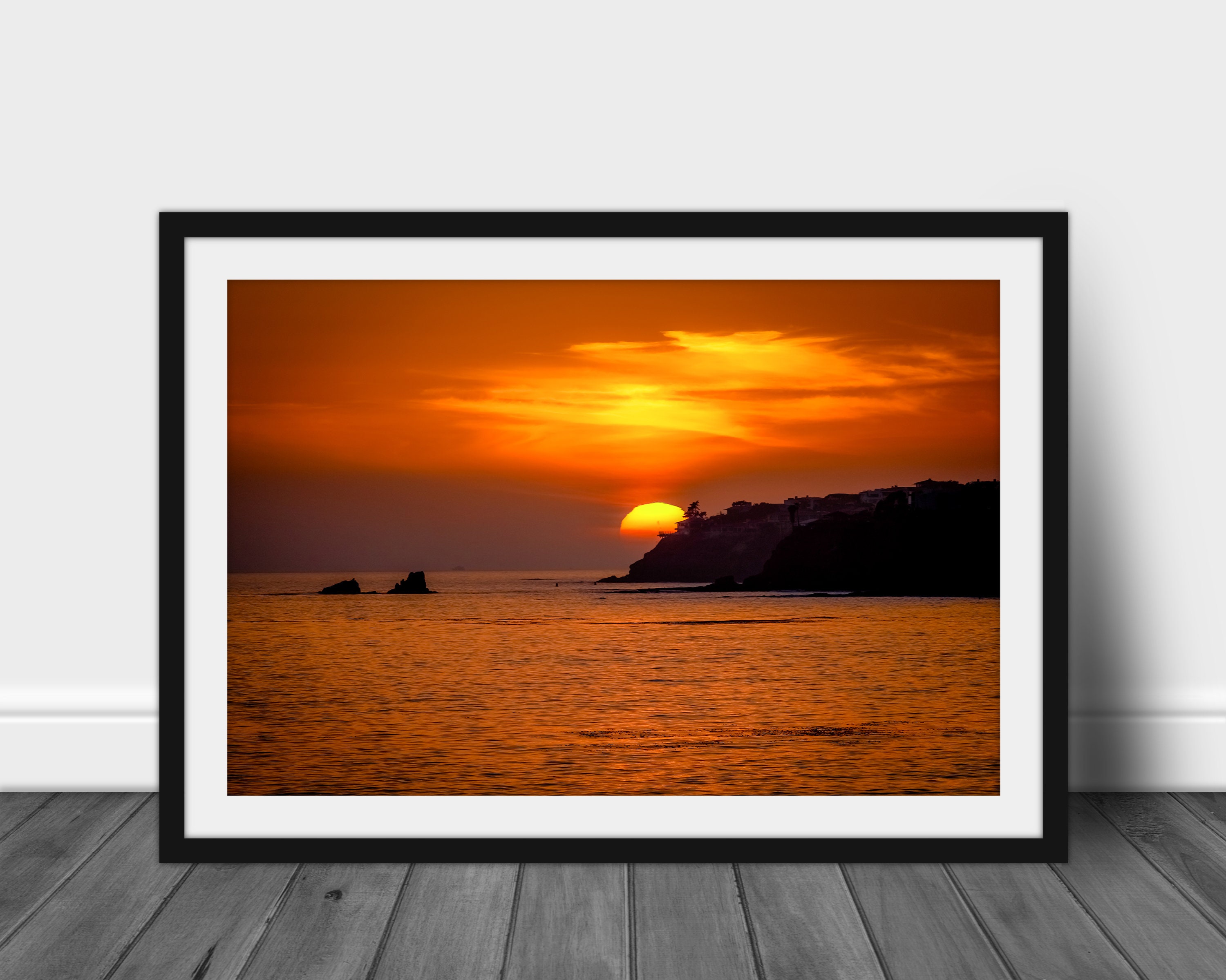 Laguna Beach Wall Art for Home & Office Pacific Ocean Sunset Etsy